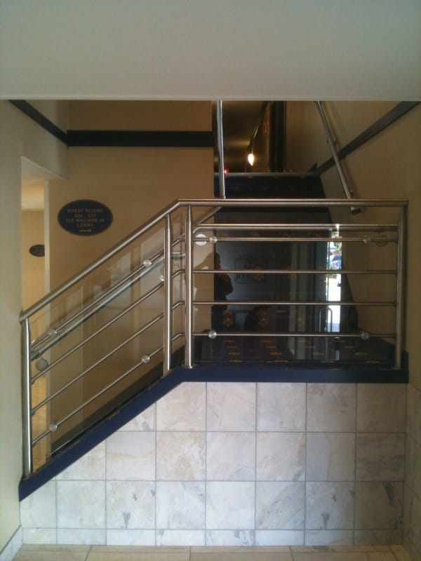 stainless and glass railing