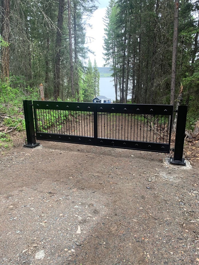 steel driveway gates