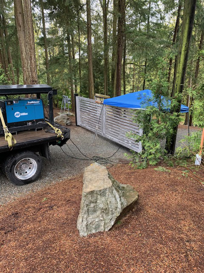 driveway gate installation